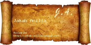 Jakab Anilla névjegykártya